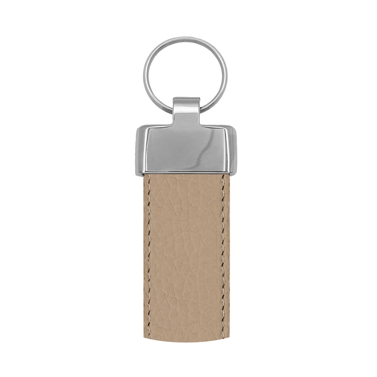 Porte clés 30 mm cuir souple nude