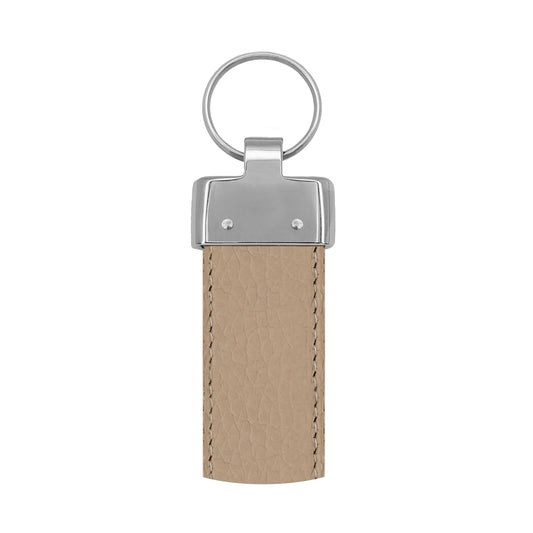 Porte clés 30 mm cuir souple nude