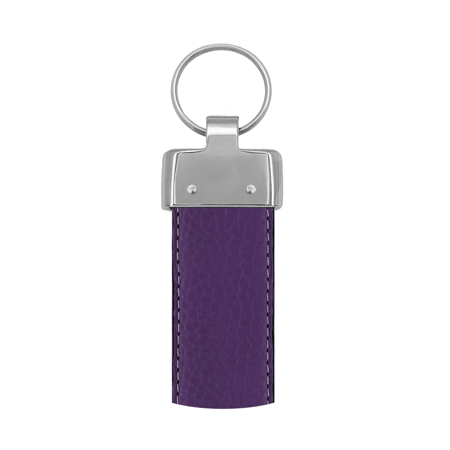 Porte clés 30 mm cuir souple violet