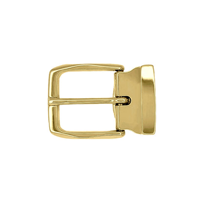 Ceinture 30 mm cuir grainé bordeaux boucle Côme or