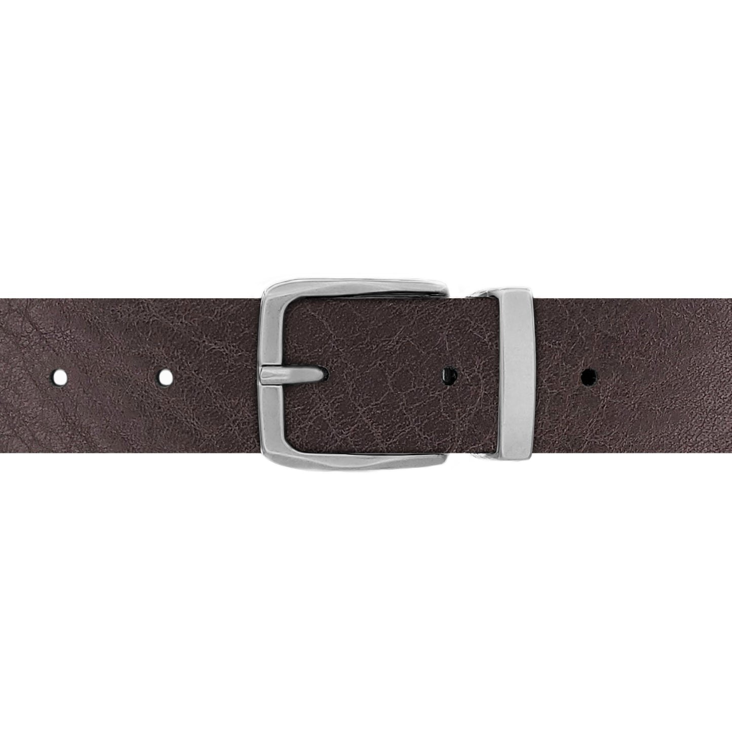Ceinture 30 mm cuir ceinturon marron boucle Côme mate