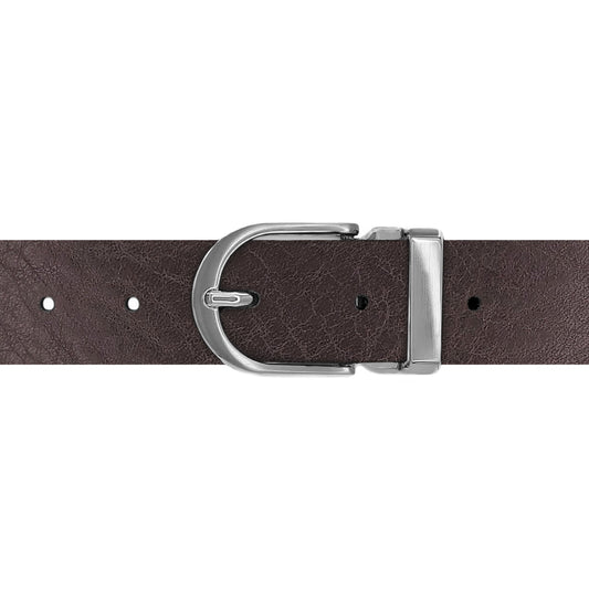 Ceinture 30 mm cuir ceinturon marron boucle Roma mate