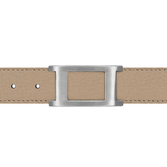 Ceinture 30 mm cuir souple nude boucle Portofino mate