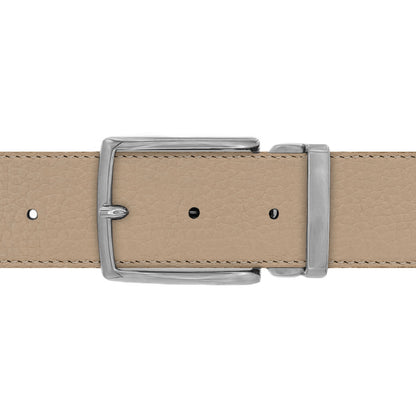 Ceinture 40 mm cuir souple nude boucle Milano mate