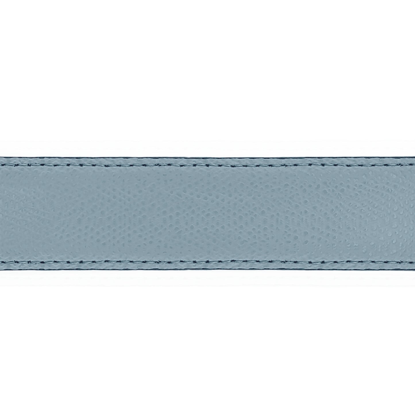 Lanière en cuir grainé bleu ciel 30 mm