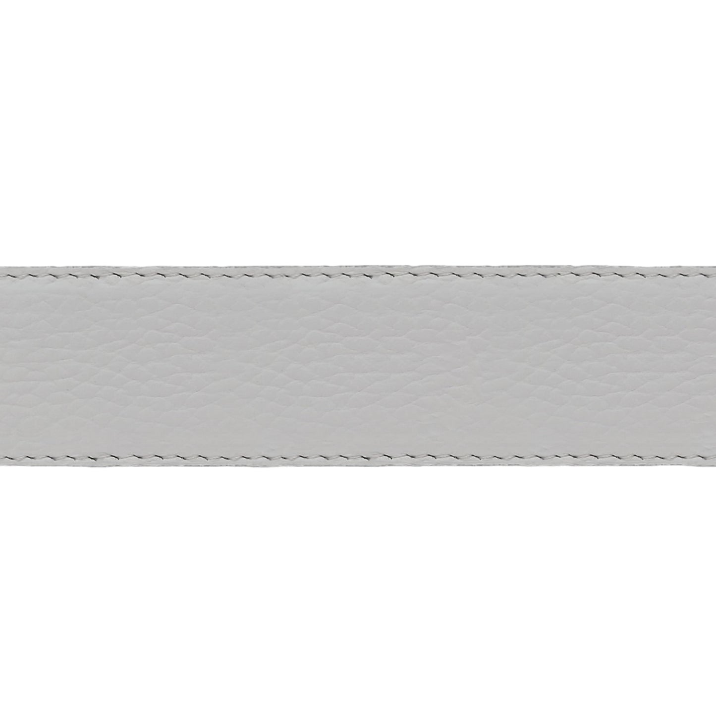 Lanière en cuir souple blanc 30 mm
