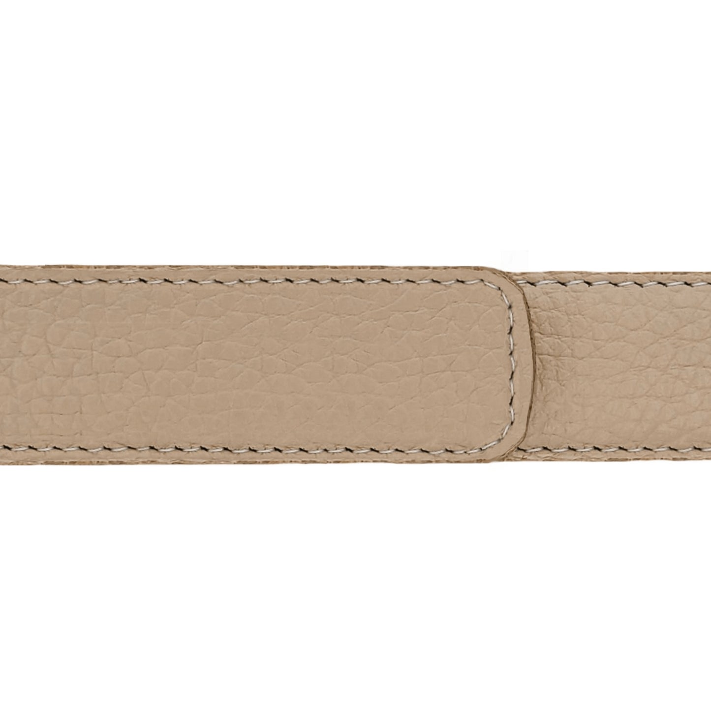 Ceinture 30 mm cuir souple nude boucle Côme or