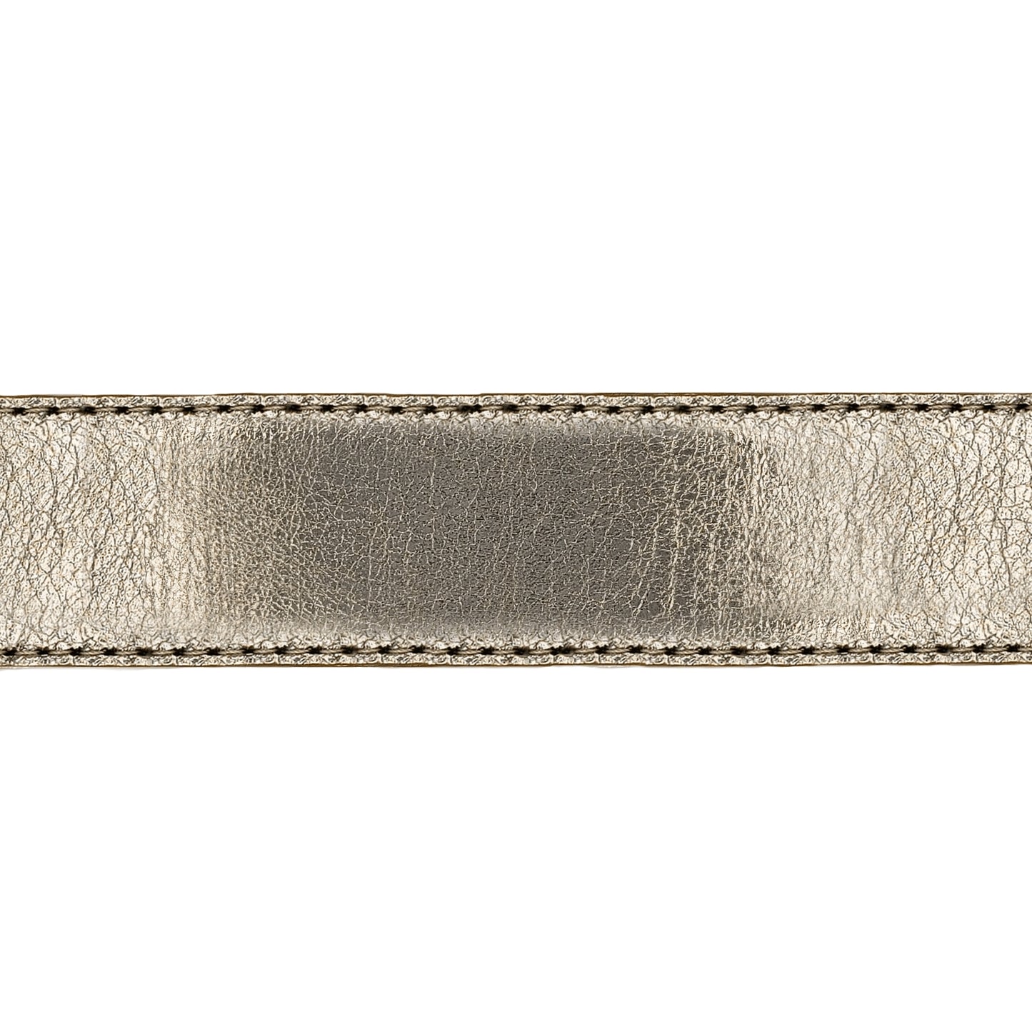 Lanière en cuir souple or 30 mm