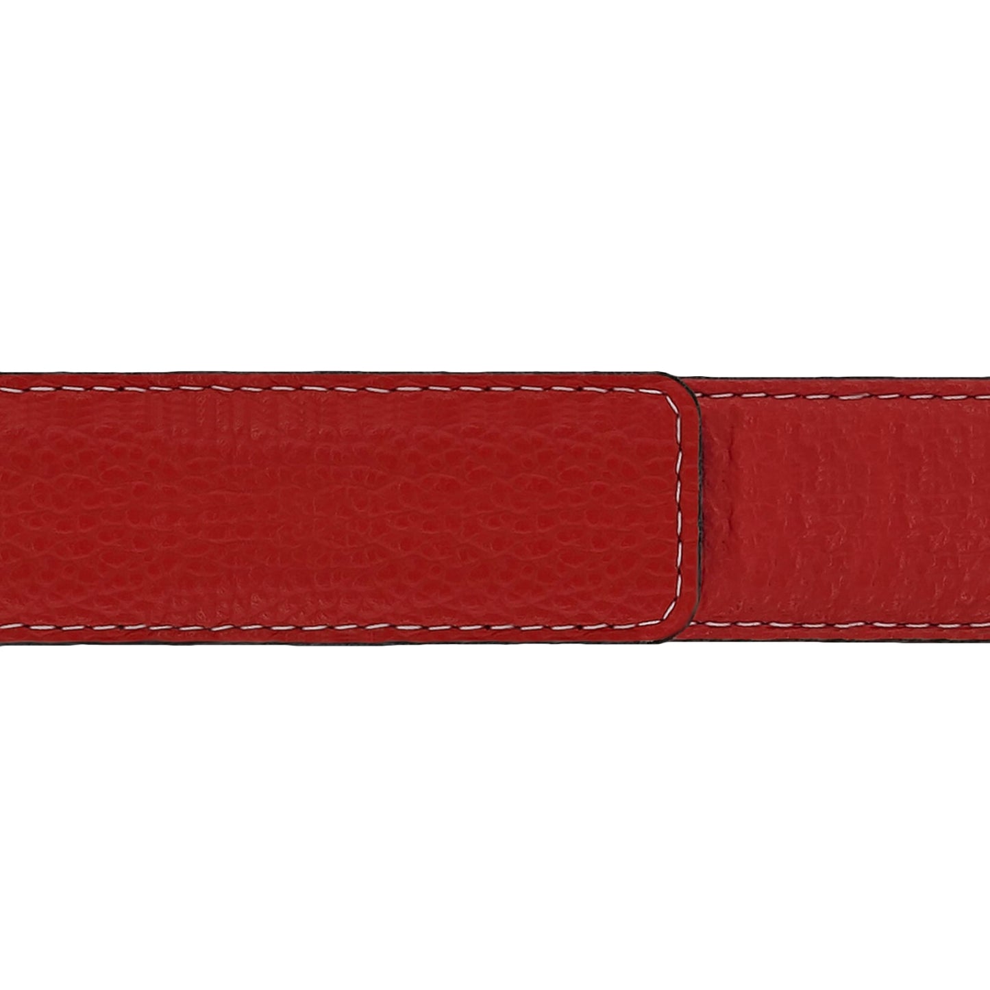 Lanière en cuir souple rouge 30 mm