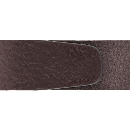 Ceinture 40 mm cuir ceinturon marron boucle Roma argent