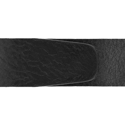 Ceinture 40 mm cuir ceinturon noir boucle Roma mate