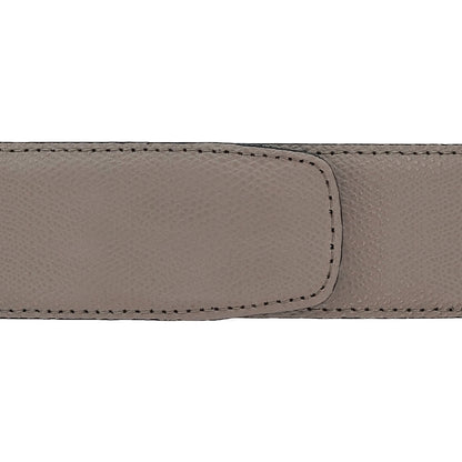 Ceinture 40 mm cuir grainé taupe boucle Portofino or