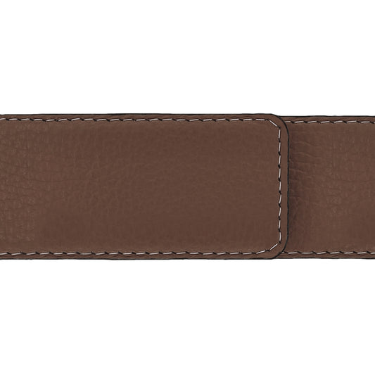 Lanière en cuir souple marron 40 mm