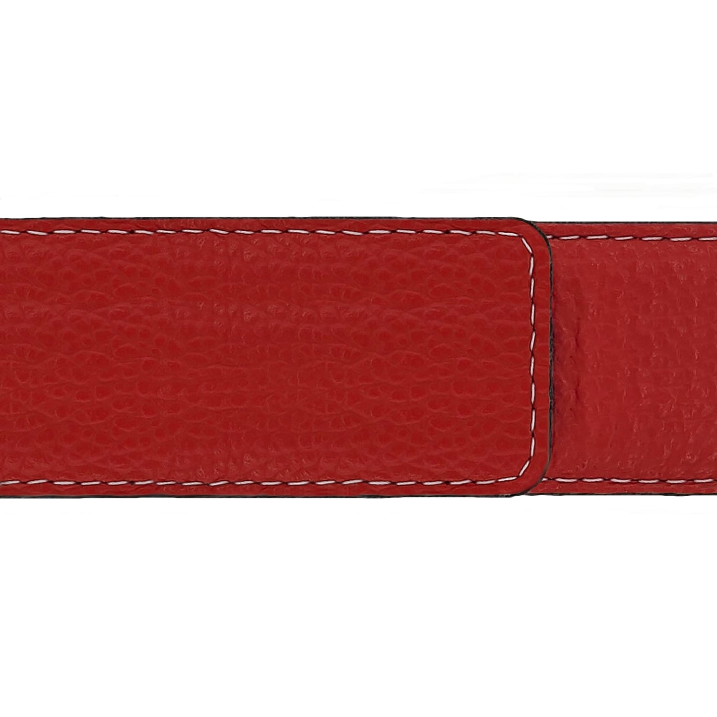 Lanière en cuir souple rouge 40 mm